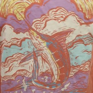 SL PREPPY MARLIN GRAPHIC MELON SHORT SLEEVE TEE